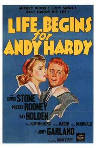 Life Begins for Andy Hardy Movie Poster Print