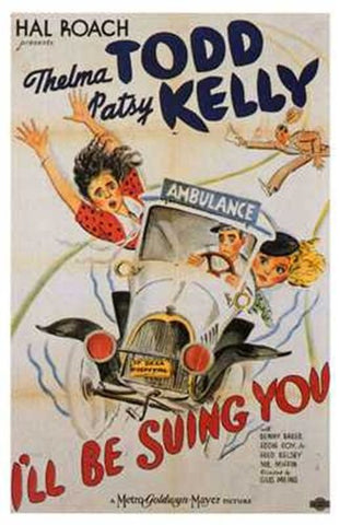 I'll Be Suing You Movie Poster Print