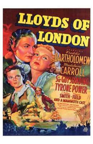 Lloyds of London Movie Poster Print