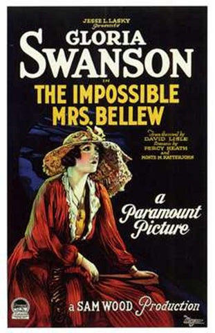 Impossible Mrs Bellew Movie Poster Print