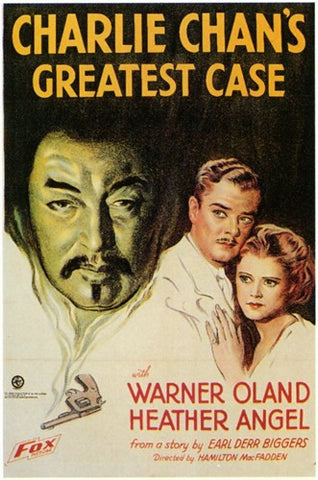 Charlie Chan's Greatest Case Movie Poster Print