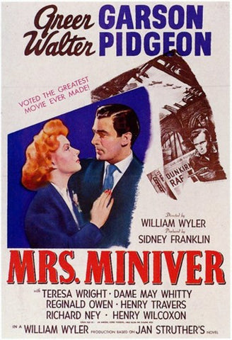 Mrs Miniver Movie Poster Print