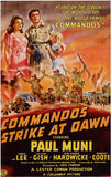 Commandos Strike At Dawn Movie Poster Print