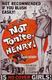 Not Tonite  Henry! Movie Poster Print