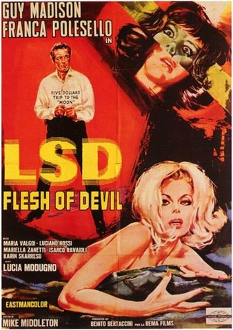 Lsd Flesh of Devil Movie Poster Print