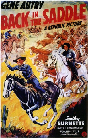Back in the Saddle Movie Poster Print