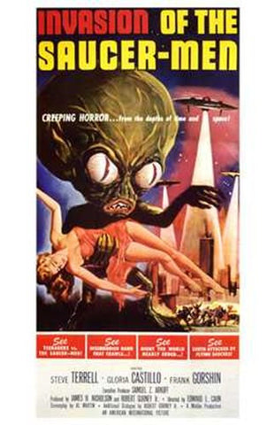 Invasion of the Saucer Men Movie Poster Print