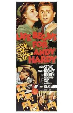 Life Begins for Andy Hardy Movie Poster Print