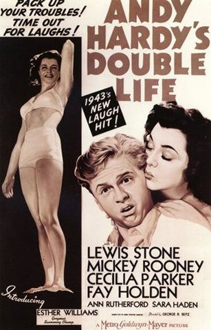 Andy Hardy's Double Life Movie Poster Print
