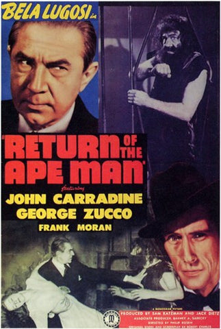 Return of the Ape Man Movie Poster Print
