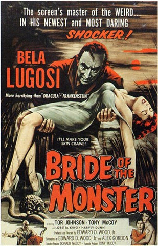 Bride of the Monster Movie Poster Print