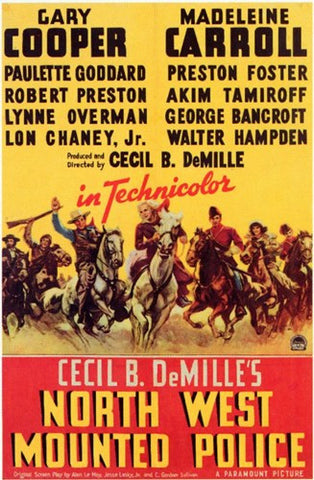 North West Mounted Police Movie Poster Print