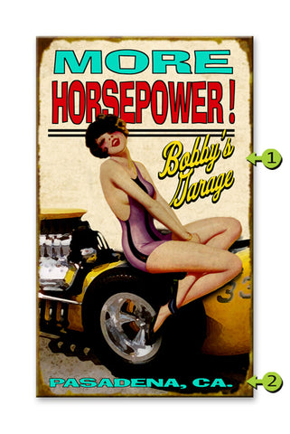 More Horsepower! Wood 23x39