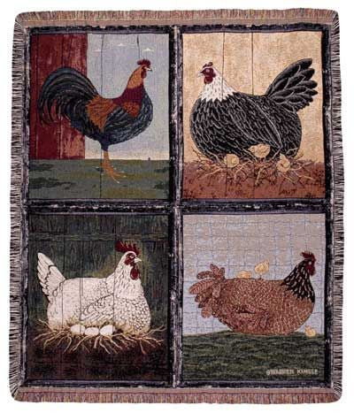 Tapestry - Mr. Rooster & The Girls Throw
