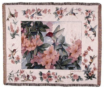 Tapestry - Hummingbird Garden Throw