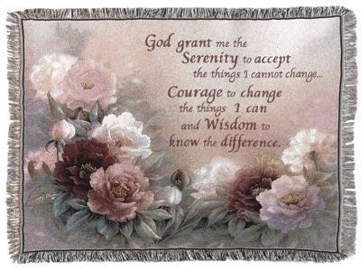 Tapestry - Serenity Prayer Throw