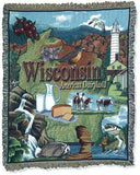 Tapestry - State Of Wisconsin Throw