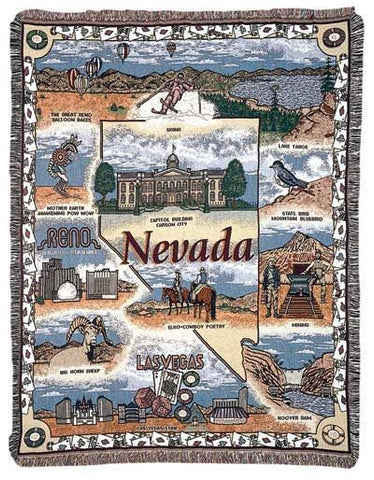 Tapestry - State Of Nevada Throw