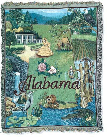 Tapestry - State Of Alabama Throw