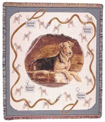 Tapestry - Airdale Terrier Throw