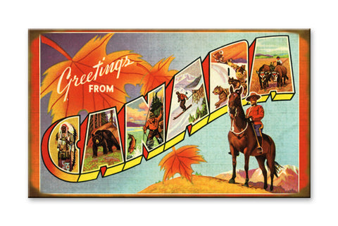 Canada Postcard Metal 14x24