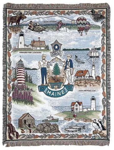 Tapestry - State Of Maine Throw