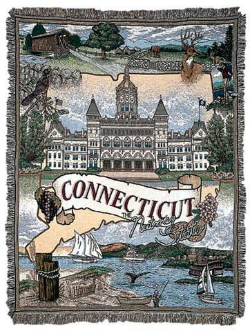 Tapestry - State Of Connecticut Throw