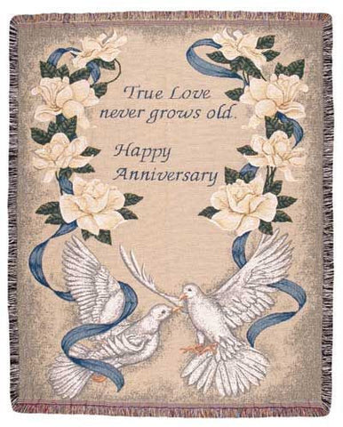 Tapestry - Happy Anniversary Throw