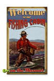 Welcome to our Fishing Cabin Metal 18x30