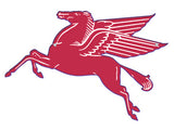 Gasoline Merchandise 20-9 30" FLYING RED HORSE RED w/ BLUE OUTLINE