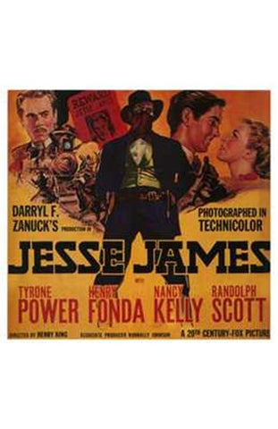Jesse James Movie Poster Print