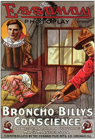 Broncho Billy's Conscience Movie Poster Print