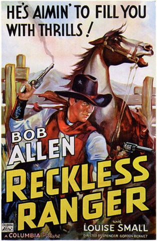 Reckless Ranger Movie Poster Print