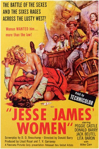 Jesse James' Women Movie Poster Print