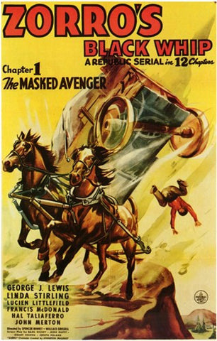 Zorro's Black Whip Movie Poster Print