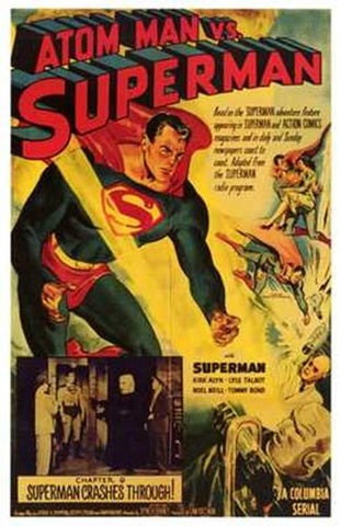 Atom Man Vs Superman Movie Poster Print