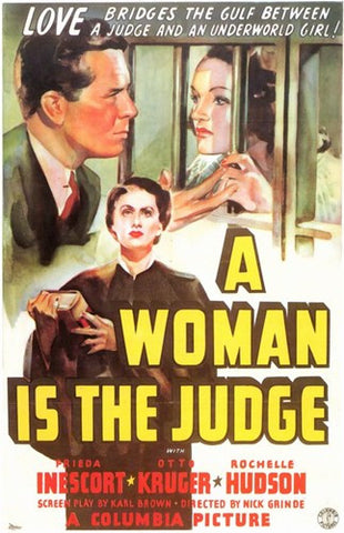 A Woman is the Judge Movie Poster Print