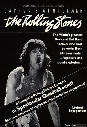Ladies and Gentlemen the Rolling Stones Movie Poster Print