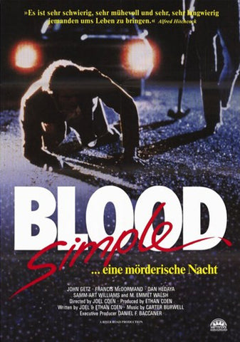 Blood Simple Movie Poster Print