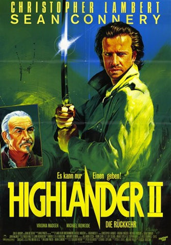 Highlander 2: the Quickening Movie Poster Print