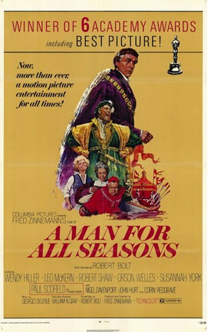 Man for All Seasons  a Movie Poster Print
