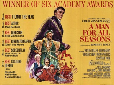 Man for All Seasons  a Movie Poster Print