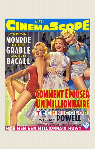 How to Marry a Millionaire Movie Poster Print