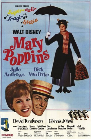 Mary Poppins Movie Poster Print