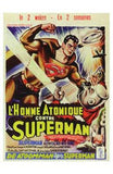 Atom Man Vs Superman Movie Poster Print