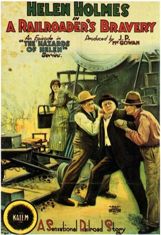 Railroader's Bravery  a Movie Poster Print
