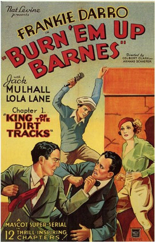 Burn 'Em Up Barnes Movie Poster Print