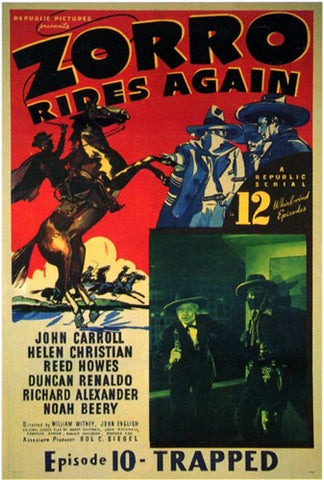 Zorro Rides Again Movie Poster Print