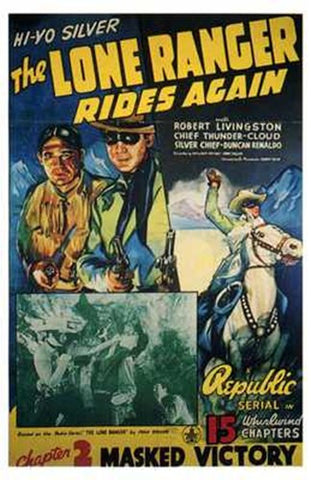 The Lone Ranger Rides Again Movie Poster Print