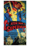 Atom Man Vs Superman Movie Poster Print